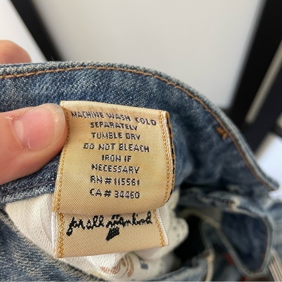 [28] 7 Of All Mankind Ombre Wide Leg Flare Denim Blue Jean Women’s #115561 - Picture 13 of 13